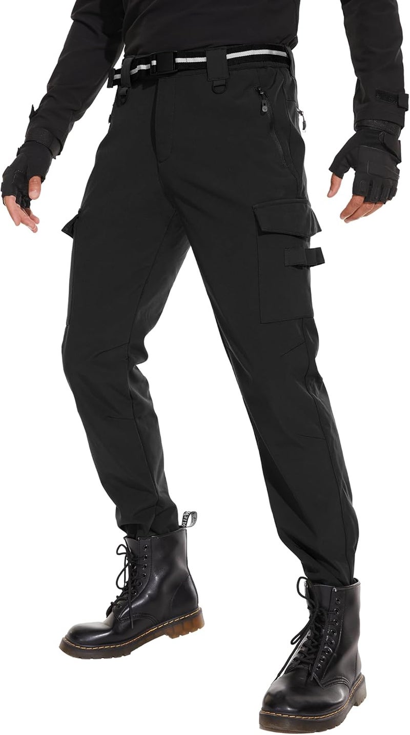 MOURCE Store Mens Fleece Lined Hiking Pants Waterproof - Insulated Outdoor Snow Ski Pants for Men - Image 1